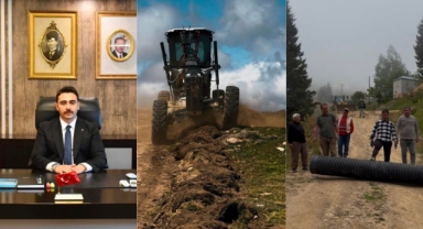 YAĞLIDERE'DE DEVLET-MİLLET EL ELE: YAYLA YOLLARINDA ÇALIŞMALAR SÜRÜYOR