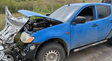 Bayburt'ta otomobille pikabın çarpıştığı kazada 1 kişi öldü, 4 kişi yaralandı