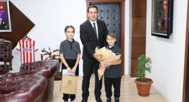 Bulancak’ta İlköğretim Haftası’nda Kaymakam Tuncer’e Ziyaret