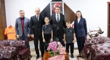 Bulancak’ta İlköğretim Haftasında Kaymakam Tuncer’e Ziyaret