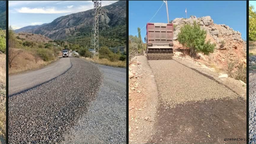 Çamoluk'ta Kırsal Ulaşım Ağı Güçlendiriliyor: İki Köyün Yolu Yenilendi