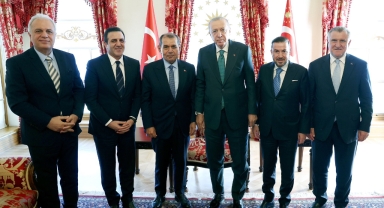 Cumhurbaşkanı Erdoğan, 4 spor kulübü başkanını kabul etti