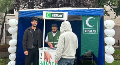 Genç Yeşilay Gönüllülerinden Üniversite Kampüsünde Farkındalık Çalışması