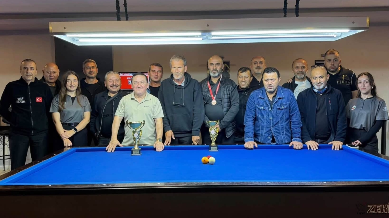 Giresun Bilardo İl Birinciliği'nde 2. Etap Tamamlandı