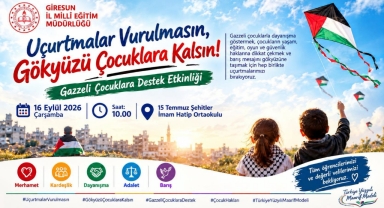 Giresun’da Öğrenciler Gazzeli Çocuklar İçin Uçurtma Uçuracak