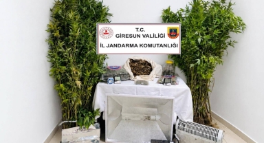 Giresun’da Uyuşturucu Baskını! Evden Çıkanlar Dikkat Çekti