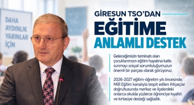 Giresun’da Yüzlerce Öğrenciye Kıyafet ve Kırtasiye Desteği