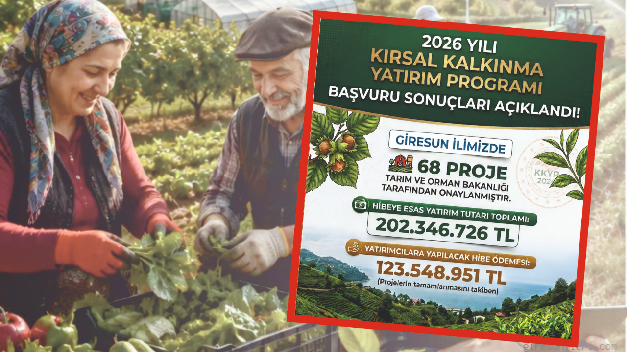 Giresun Tarımına Dev Destek: 68 Projeye Hibe Müjdesi!