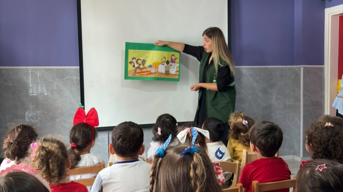 Giresun Yeşilay’dan Anaokulu Öğrencilerine Sağlıklı Yaşam Bilgilendirmesi