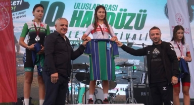 Giresunlu Bisikletçi Hilal Okumuş, Rize'de İkinci Oldu