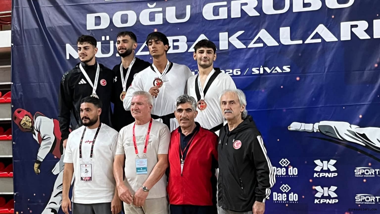 Giresunlu Taekwondocular Sivas'ta Dereceye Girdi