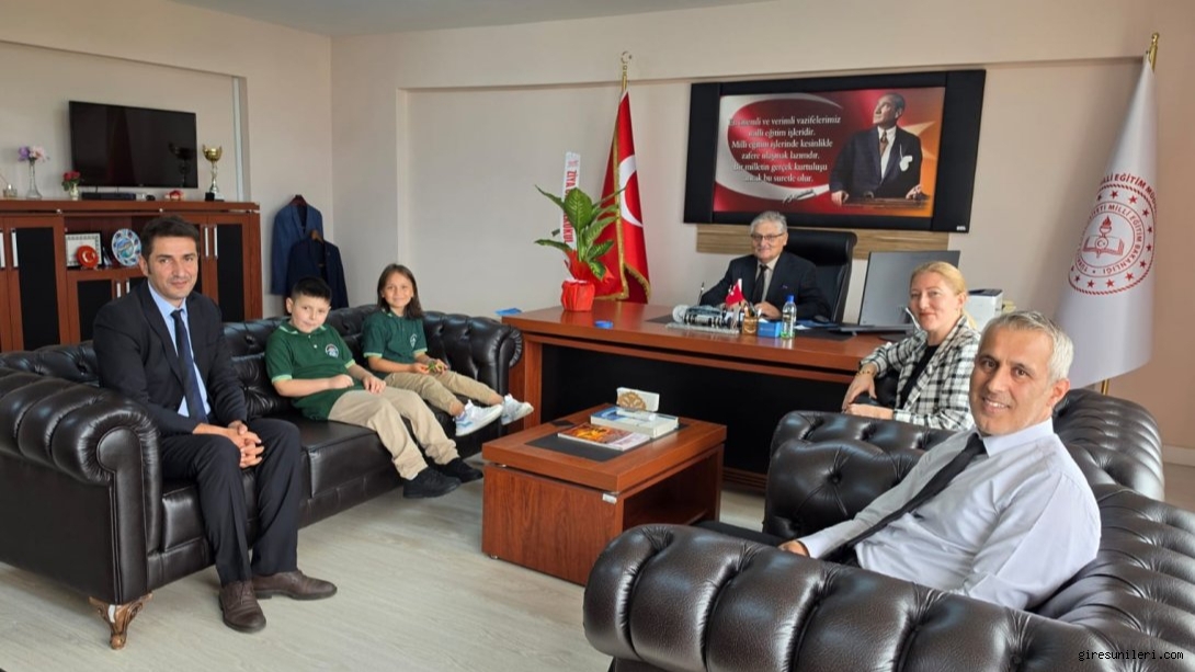 Görele’de Minik Öğrencilerden İlçe Milli Eğitim Müdürüne Ziyaret