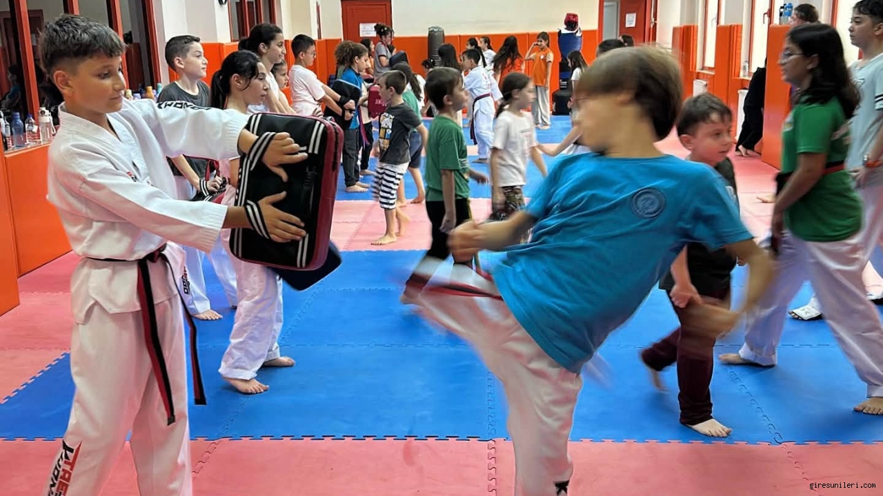 Görele’de Taekwondo Çalışmalarına Çocuklardan Yoğun İlgi