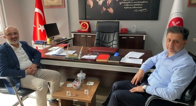 Müfettiş Ahmet Yılmaz’dan Espiye Müftüsü Haki Özgül’e Ziyaret