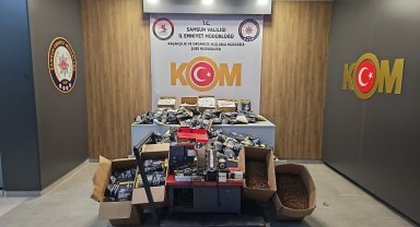 Samsun'da 14 bin doldurulmuş makaron ele geçirildi