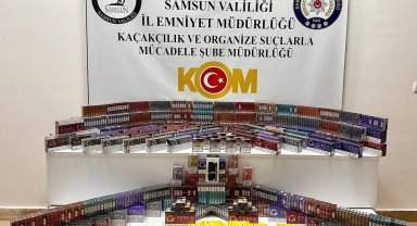 Samsun'da kaçakçılık operasyonunda 2 zanlı yakalandı