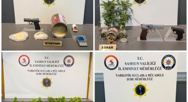 Samsun'da uyuşturucu operasyonunda 5 şüpheli yakalandı