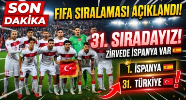 A Milli Takım'ın FIFA Sıralamasındaki Yeri Belli Oldu! Zirvede İspanya Var