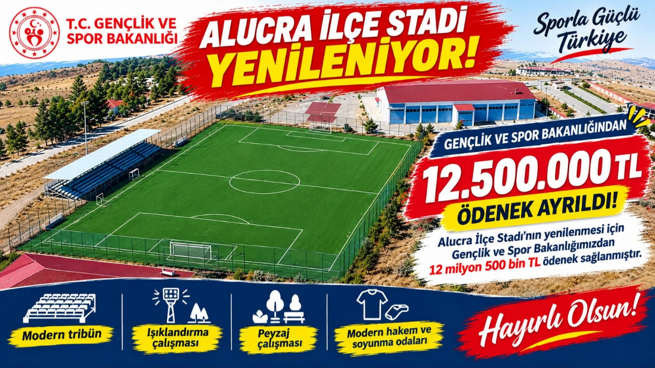 Alucra Stadı İçin 12,5 Milyon TL’lik Müjde!