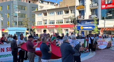 BULANCAK’TAN GAZZE’YE VEFA YÜRÜYÜŞÜ: FİLİSTİN İÇİN TEK YÜREK OLDULAR