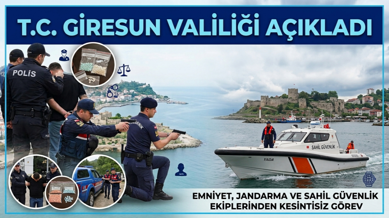 Giresun’da 7 Suç Örgütü Çökertildi, 85 Kişi Tutuklandı