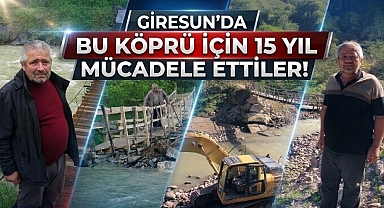 Giresun'da Bu Köprü İçin 15 Yıl Mücadele Ettiler! Yenilenme İçin Düğmeye Basıldı