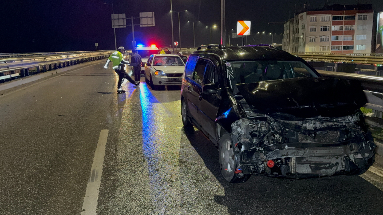 Giresunlu Ailenin Düğün Yolculuğunda Korkutan Kaza