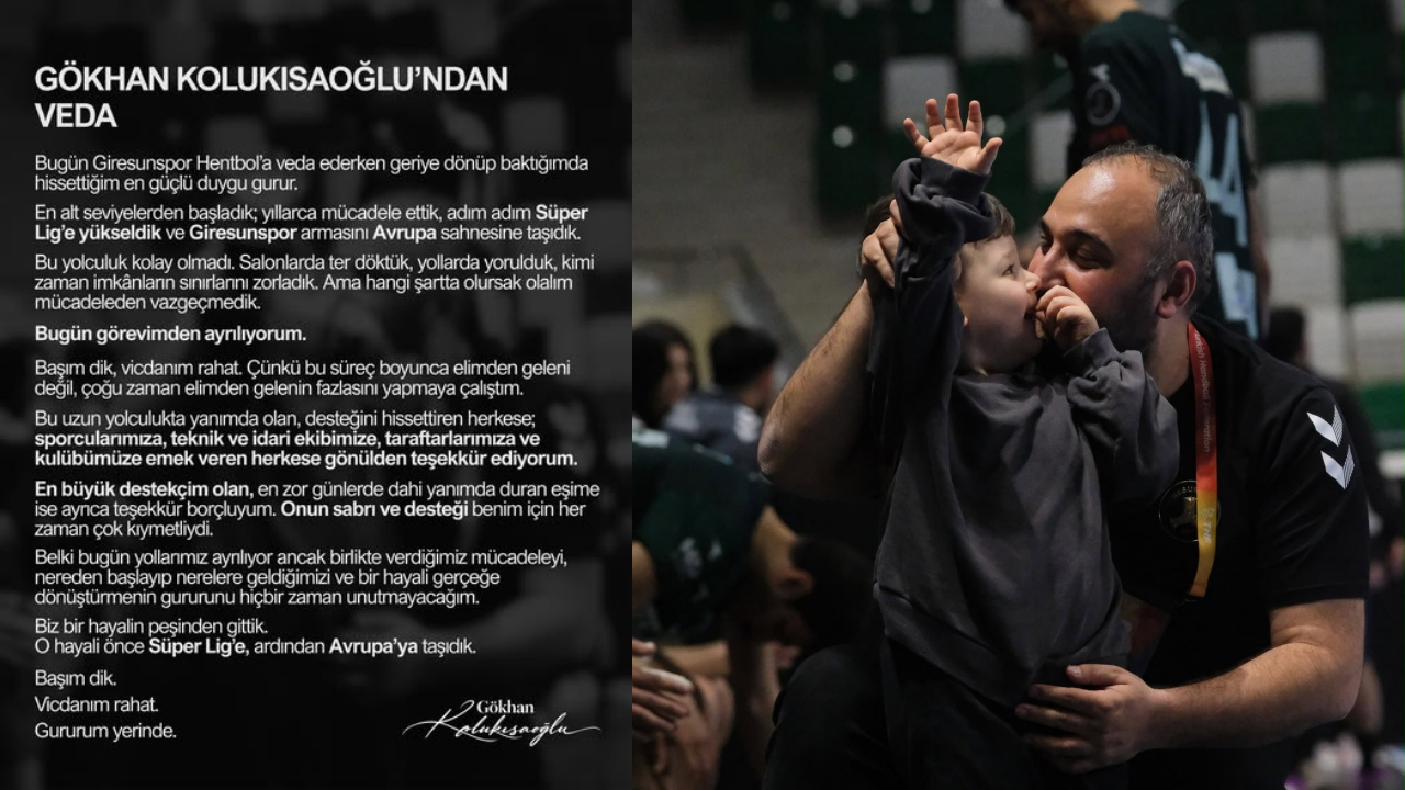 Gökhan Kolukısaoğlu'ndan Giresunspor Hentbol'a Duygusal Veda