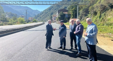 Milletvekili Temür'den, Duble Yol Çalışmalarına İnceleme