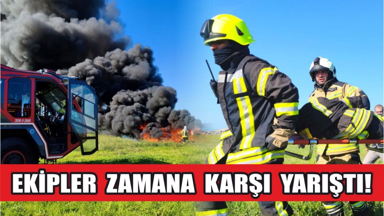 Ordu-Giresun Havalimanı'nda Ekipler Zamana Karşı Yarıştı!
