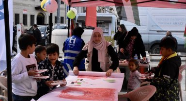 Ordu'da "Filistinli Çocuklar için Çiz" etkinliği düzenlendi