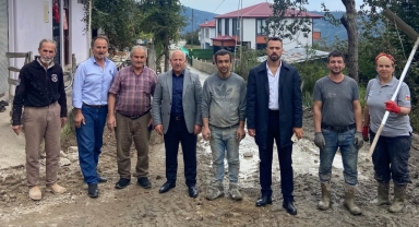 Piraziz Akçay Köyü'nde Beton Yol Çalışmaları Tamamlandı