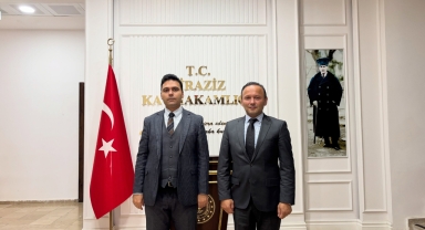 Piraziz'in Yeni Milli Eğitim Müdürü Erol Aşık'tan Kaymakam Kadir Kılıç'a Ziyaret