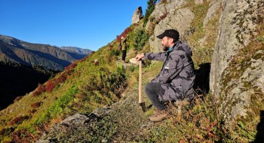 Rize'nin yaylalarında sonbahar renkleri hakim oldu