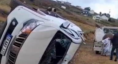 Trabzon Sis Dağı'nda Korkunç Kaza: 30 Metreden Uçan Kamyonettekiler İçin Ambulans Helikopter Havalandı!