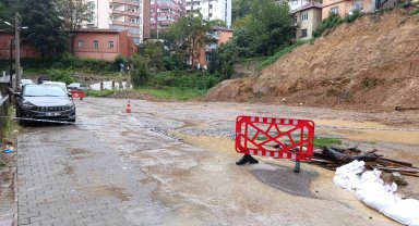 Zonguldak'ta sağanak nedeniyle heyelanlar meydana geldi