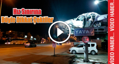 Polis Hız Sınırına Böyle Dikkat Çekti 