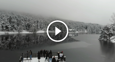 Doğa harikasında kış güzelliği