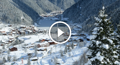 Dünyaca ünlü turizm merkezi Uzungöl buz tuttu   