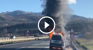 Hastane yolunda dehşeti yaşadılar: O anlar kamerada!