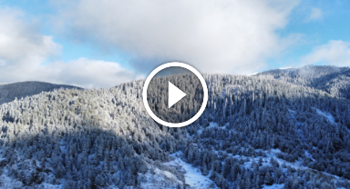 Beyaza bürünen yaylalarda görsel şölen