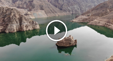 Baraj suları çekildi tarihi kale ortaya çıktı  