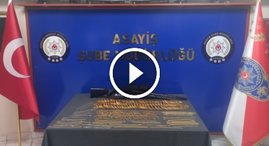 Giresun'da soyulan kuyumcudan alınan altınlar bulundu