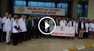 Giresun'da sağlık çalışanları sağlıkta şiddeti kınadı   