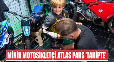 Minik motosikletçi Atlas Pars 'takipte'