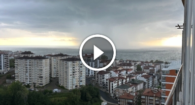 Ordu'da denizde hortum oluştu! O anlar cep telefonu kamerasına yansıdı   