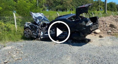 Ordu'da feci kaza: Cansız bedeni çıkarılırken otomobil alev aldı