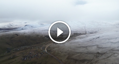 Giresun'da mevsimin ilk karı yağdı