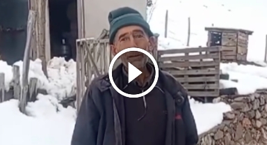 Giresun'da yaylada mahsur kalan vatandaş Özel İdare ekiplerine teşekkürlerini iletti