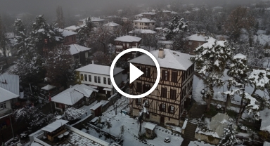 Osmanlı kenti kar yağışı ile birlikte ayrı bir güzelliğe büründü   